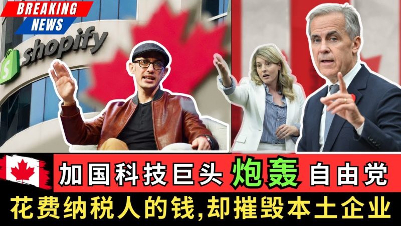 加国科技巨头Shopify炮轰自由党，花费纳税人的钱，却亲手摧毁本土企业，最终会让加拿大的科技未来被彻底扼杀! -duli 读立