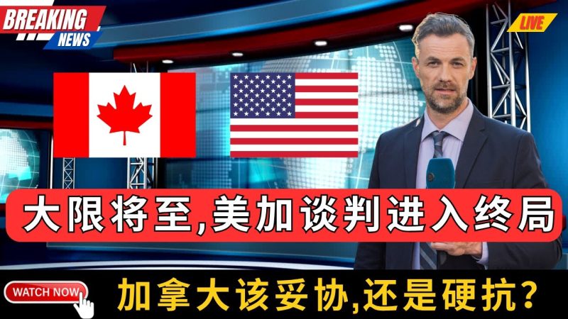 大限将至，美加谈判进入终局。加拿大该妥协还是硬抗？距离最后期限越来越近，结果将影响你和下一代未来的生存和发展！-duli 读立